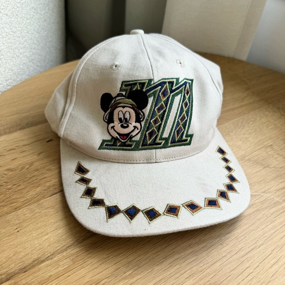Vintage Disney Mickey Mouse Animal Kingdom Dad Cap Baseball Hat - Picture 1 of 6